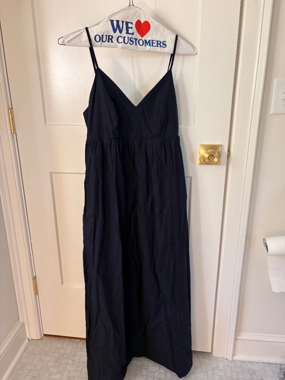 NWT Quince Women's Organic Cotton Sleeveless Maxi Dress